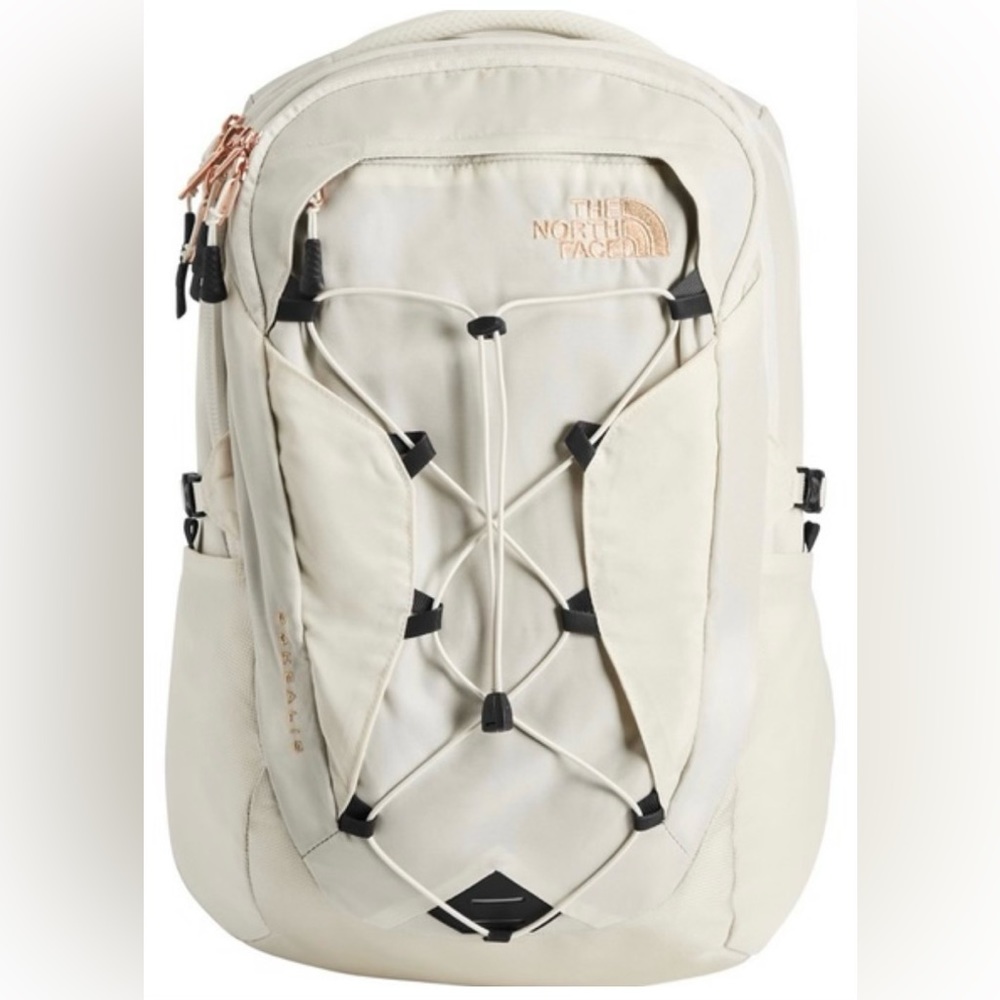 The North Face Cream/Rose Gold Backpack